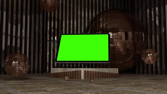 iPad Mockup Green Screen