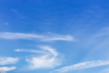 Blue sky background with tiny clouds. Cloudscape - Blue sky and white clouds. Clouds with blue sky
