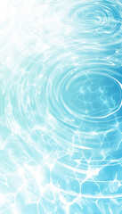 水面に波紋が広がるイメージ　AI画像