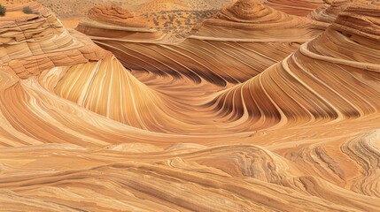 Canyon wave. Grand Canyon. Beautiful landscape for design. Nature and travel concept.