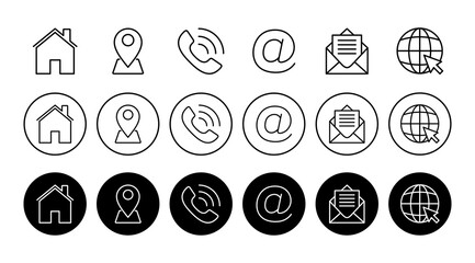 Contact us icon vector. web icon vector. business card contact information icon.