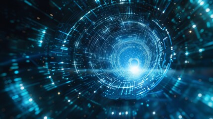 Hologram interface futuristic technology virtual on screen