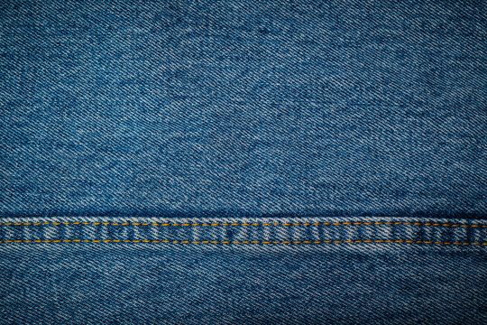 closeup jean fabric texture with stitch backgrounds