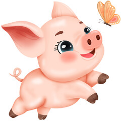 cartoon pig