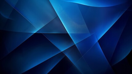 Blue Abstract Background With A Geometric Pattern.