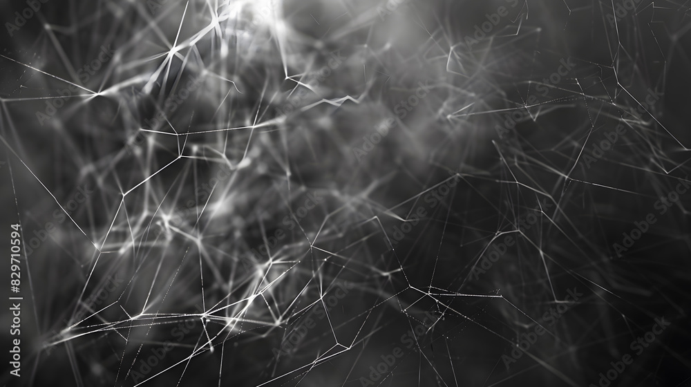 Aufkleber wireframe background with plexus effect texture background. generative ai.