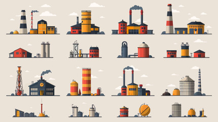 factory icons set