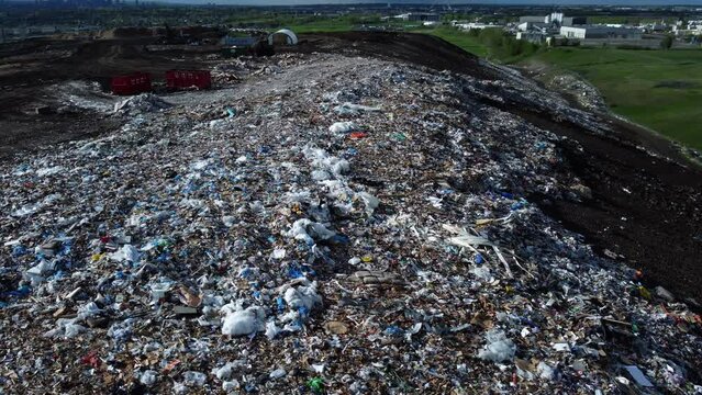 Piles of Garbage at ECCO Recycling and Energy CORP in Calgary