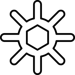 Obraz premium Pediastrum Simplex Icon