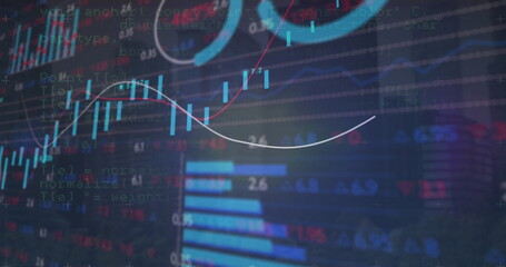 Image of financial data processing over grid