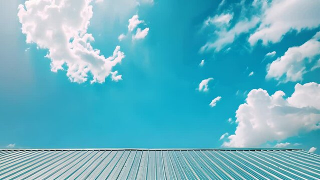 Azure Canopy: Fresh Metal Roof Install