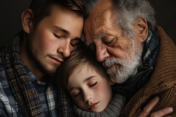 Generations of Fathers: the beauty of multi-generational fatherhood by photographing a grandfather, father, and son together
