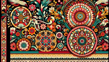 Fototapeta premium Ryukyu Bingata - Traditional Okinawan Textile Art