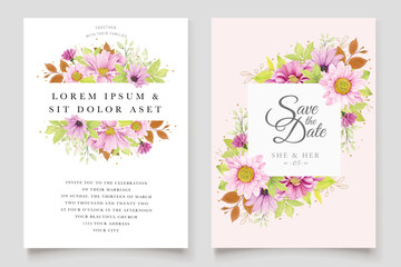 beautiful roses invitation card template