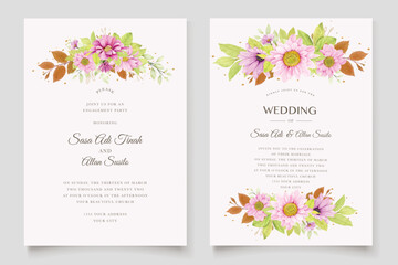 beautiful roses invitation card template