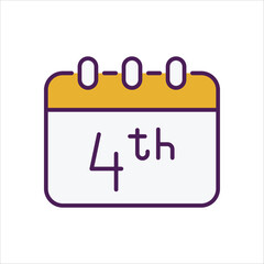 4th Of July vector icon