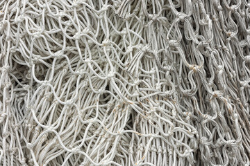 full frame photo of professional fishing nets