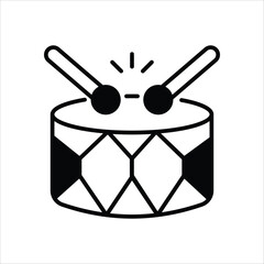 Drum vector icon