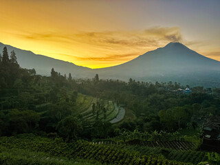 sunrise over the mountains