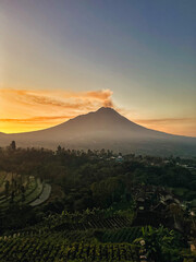 sunrise over the mountains