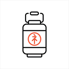 Paper Lantern vector icon