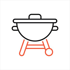 BBQ Grill vector icon