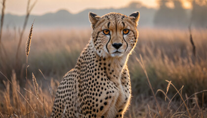 Cheetar in forest