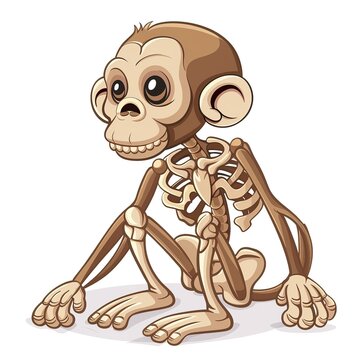 Monkey skeleton