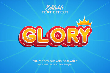 GLORY TEXT EFFECT EPS FILE