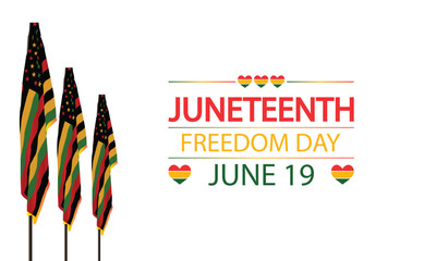 Juneteenth Freedom Day Uniting Through Flag inspired Artwork