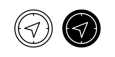 Compass icon set. for mobile concept and web design. vector illustration