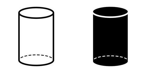 Cylinder icon set. for mobile concept and web design. vector illustration