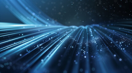 abstract digital background for wallpaper. blue light lines. futuristic and technological background. fantastic wallpaper