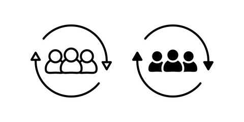 People icon set. for mobile concept and web design. vector illustration