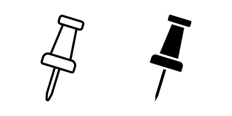 Pin icon set. for mobile concept and web design. vector illustration