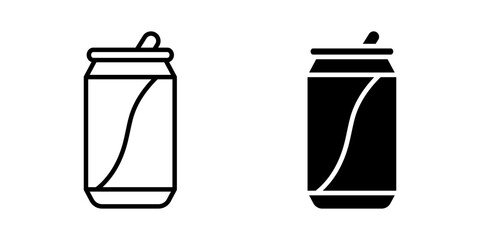 Soda Can icon set. for mobile concept and web design. vector illustration