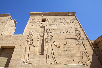 Philae temple complex in Aswan, Egypt