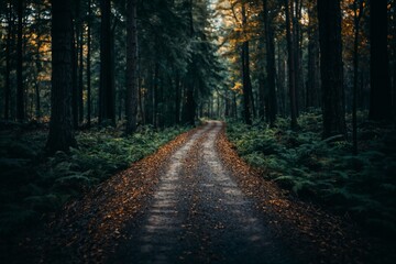 Fototapeta premium road in the forest