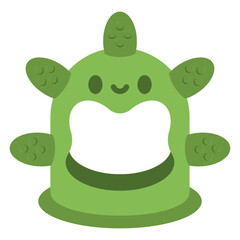 Infant teething toy vector cartoon illustration isolated on a white background.