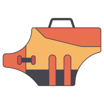 recommend clip art: Pet life jacket vector cartoon illustration isolated on a white background.