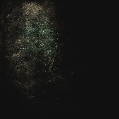 Dark grunge scratched background, Old uneven scary wall