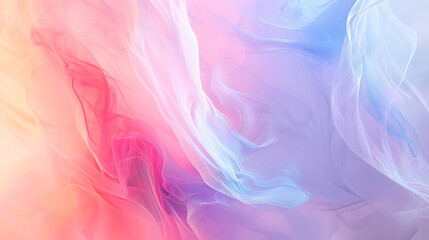 Abstract background, pastel colors, pink, purple, red, blue, white, yellow gradient background. Generative AI.