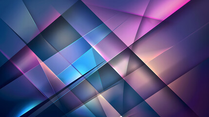 Abstract blue purple background with geometric panel. Generative AI.