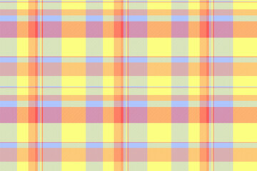 Fabric texture seamless of plaid vector textile with a pattern tartan check background.