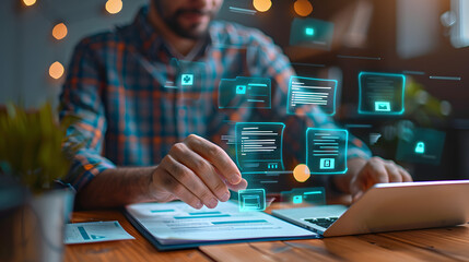 Portray the streamlined process of document approval using advanced workflow automation tools, emphasizing speed and accuracy in decision-making