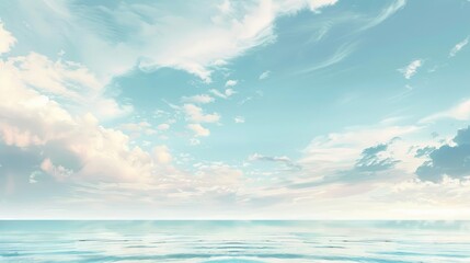 Obraz premium Wallpaper featuring views of the sky and the seaside
