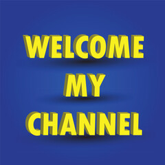 writing with shadow, welcome my channel. without background