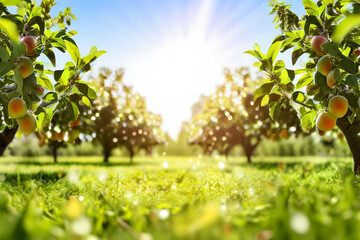 apple tree in the field