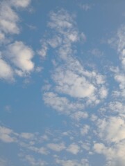 blue sky with white clouds