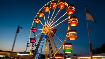 Heightened Thrills: Framing the Towering Sights of a Carnival or Amusement Park - Capturing the Majesty: Frame the Towering Silhouettes of a Carnival or Amusement Park - Monumental Delights: Frame the